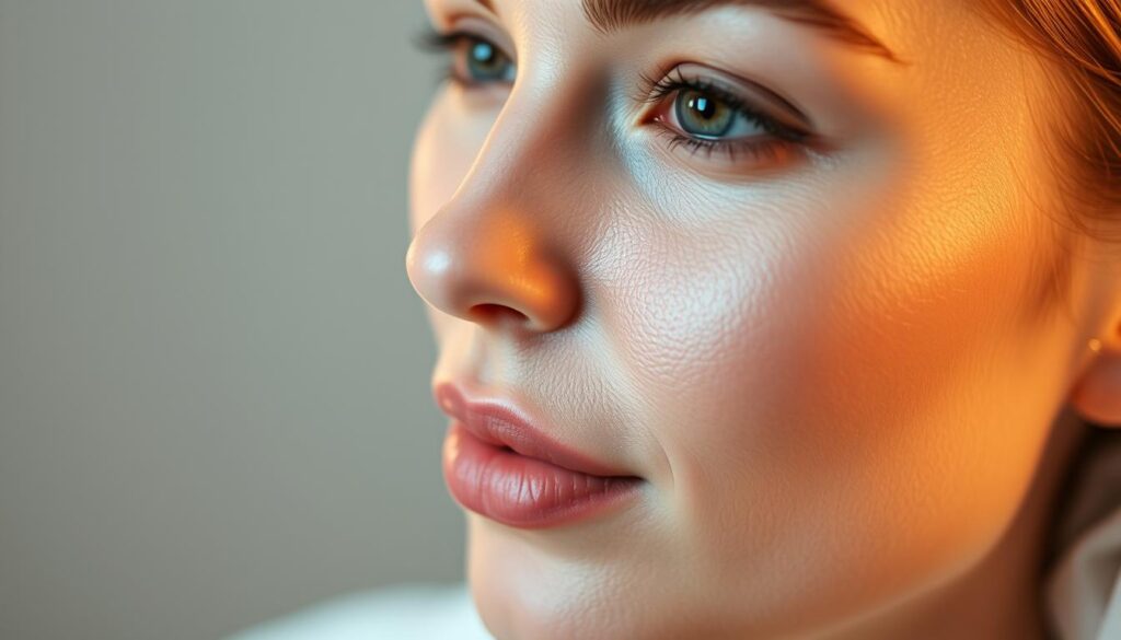 A clinical, high-quality close-up of the latest rejuvenation facial techniques at the Eleven Clinic. Showcasing a youthful, radiant complexion achieved through a combination of cutting-edge procedures such as laser treatments, microneedling, and advanced skincare. Warm, flattering lighting accentuates the skin's healthy, glowing texture, while a shallow depth of field creates a sense of professionalism and expertise. The image conveys a mood of scientific innovation and effective, transformative results, aligning with the clinic's reputation for pioneering facial treatments.